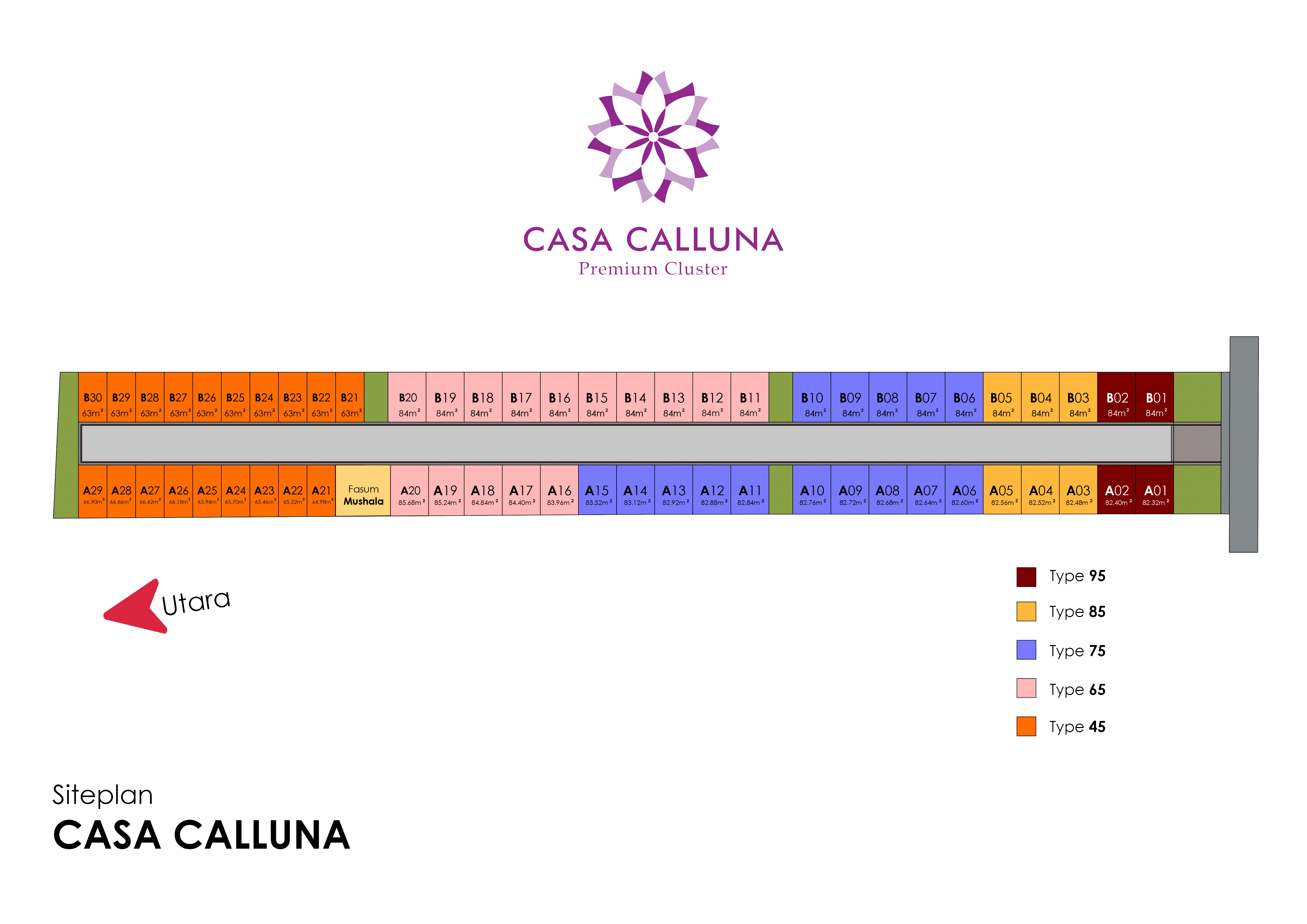 Siteplan Rumah 2 Lantai TYPE 65
