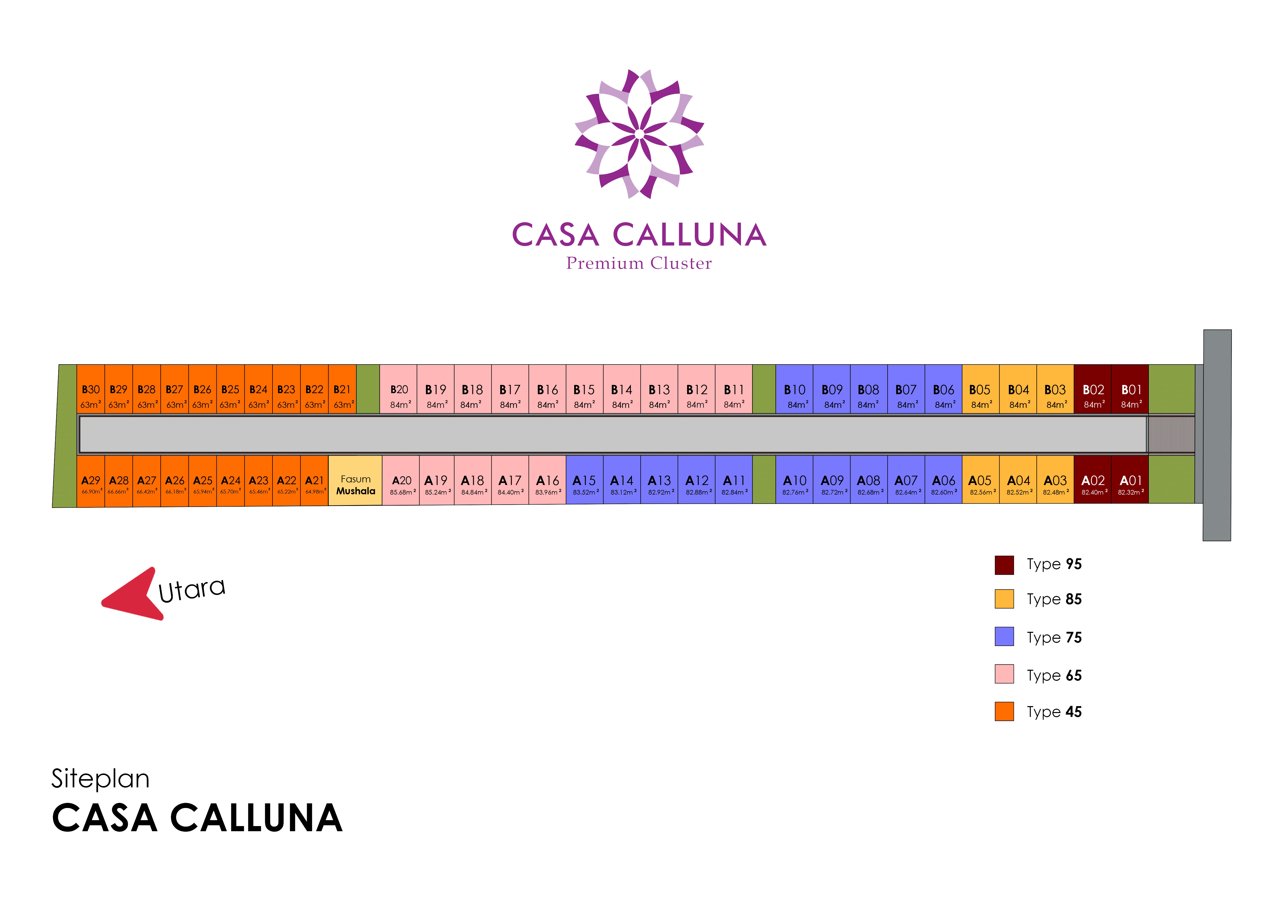 Siteplan Rumah 2 Lantai TYPE 75